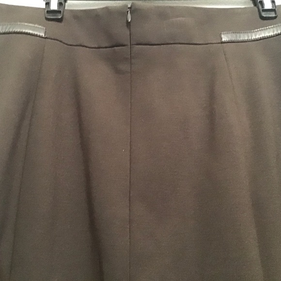 NWOT Akris Punto Aline Faux Leather Accented Skirt - Picture 7 of 13